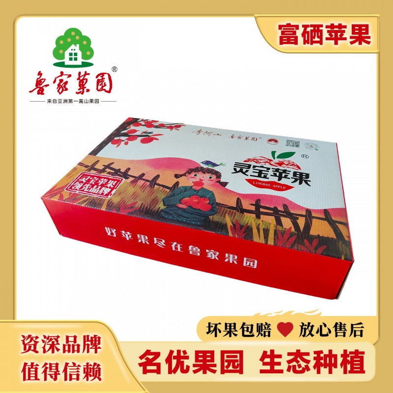 靈寶富硒蘋果禮盒裝85#